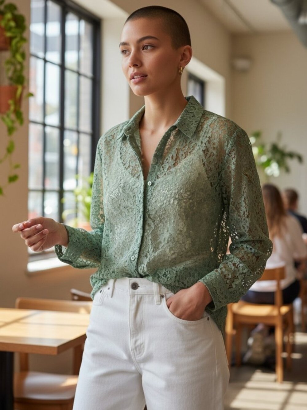 WILDFANG LACE TOP